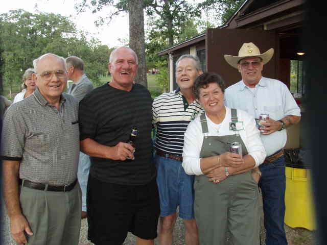 Ike Blevins, Richard Guinn, Jerry Smith, Jean (Vail) Coleman, Bill Myrick